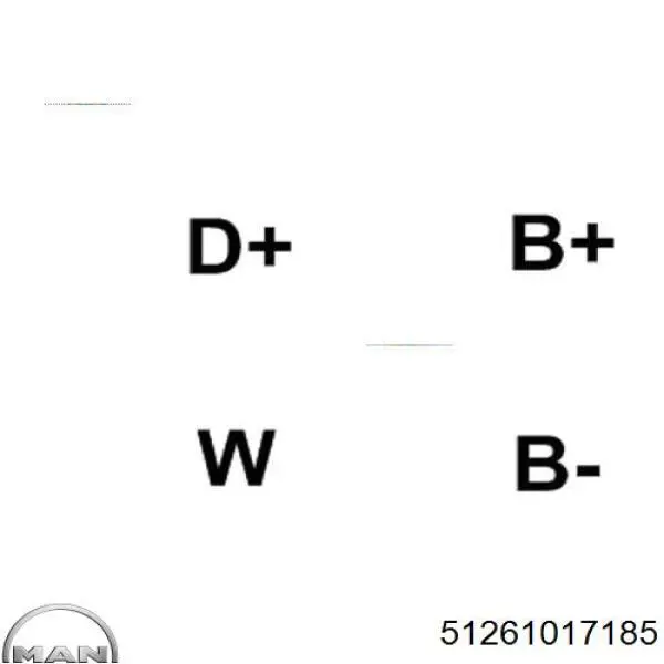 51.26101.7185 MAN alternador