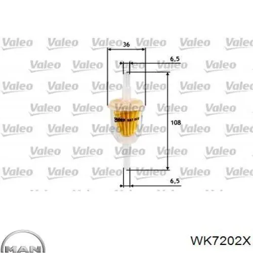 WK7202X MAN filtro combustible