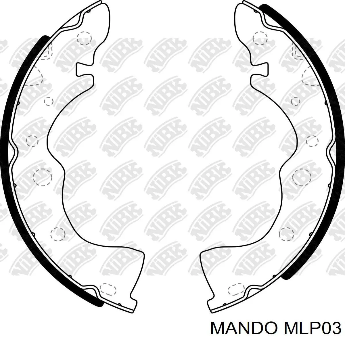  Zapatas de frenos de tambor traseras para Nissan Almera B10RS