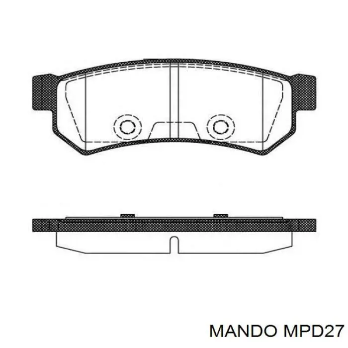 MPD27 Mando pastillas de freno traseras