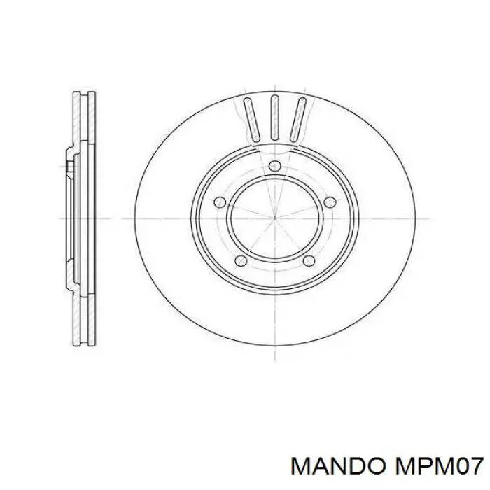 MPM07 Mando pastillas de freno traseras