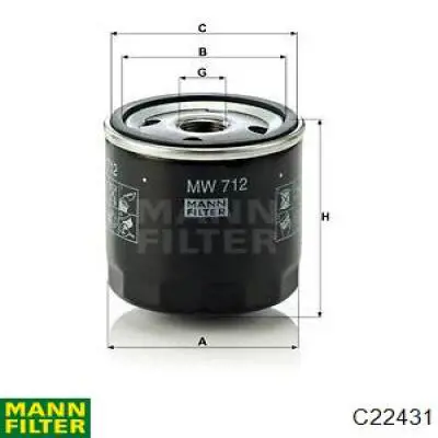 C22431 Mann-Filter filtro de aire