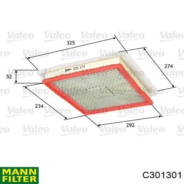 C301301 Mann-Filter filtro de aire