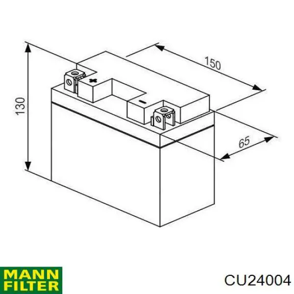 CU24004 Mann-Filter filtro de habitáculo