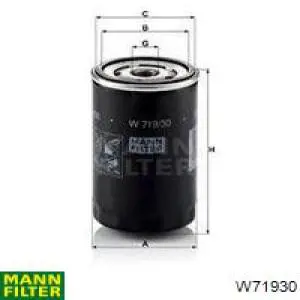 W71930 Mann-Filter filtro de aceite