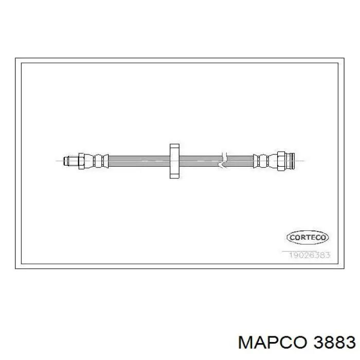 71737663 Fiat/Alfa/Lancia tubo flexible de frenos trasero