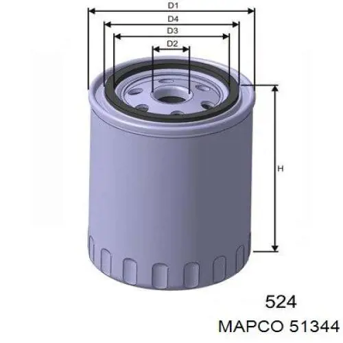 51344 Mapco barra de acoplamiento