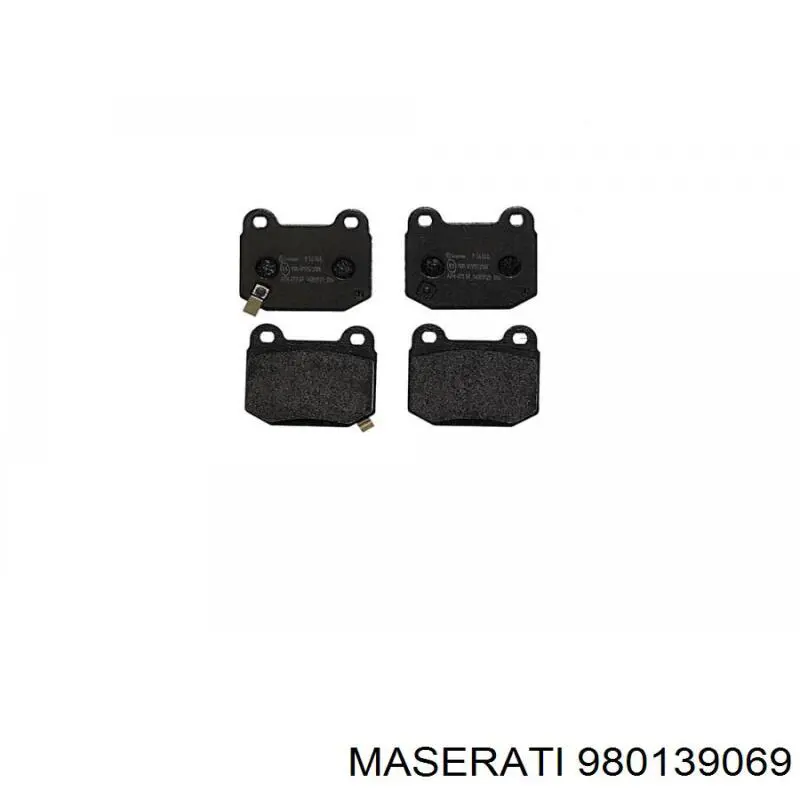 980139069 Maserati pastillas de freno traseras