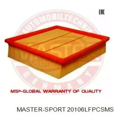 20106LFPCSMS Master-sport filtro de aire