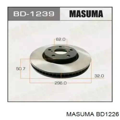 BD1226 Masuma freno de disco delantero