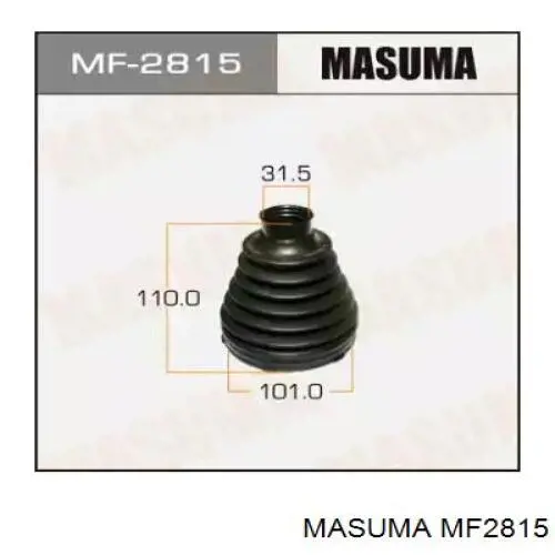 MF2815 Masuma fuelle, árbol de transmisión delantero interior