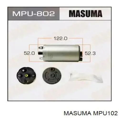 MPU102 Masuma bomba de combustible eléctrica sumergible