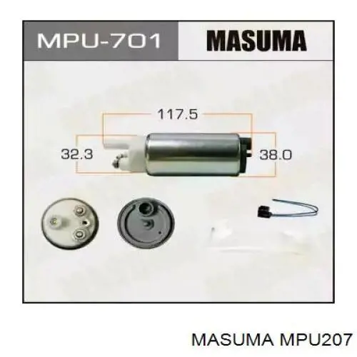 MPU207 Masuma bomba de combustible eléctrica sumergible