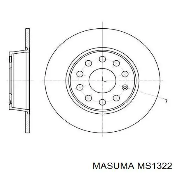 MS1322 Masuma pastillas de freno delanteras