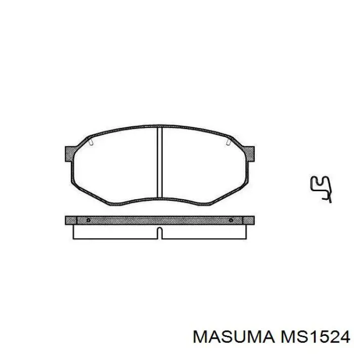 MS1524 Masuma pastillas de freno delanteras