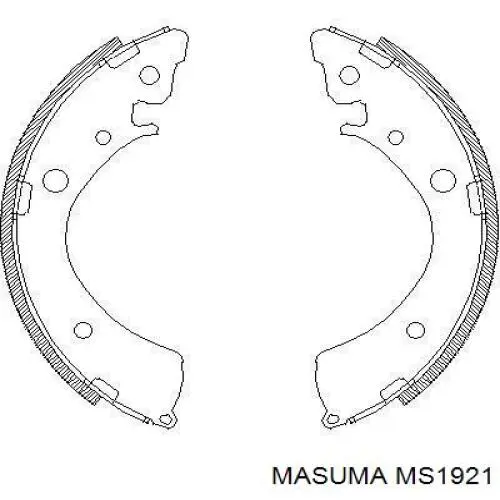 MS1921 Masuma pastillas de freno delanteras