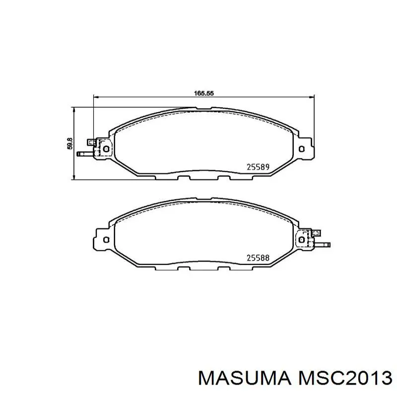 MSC2013 Masuma pastillas de freno delanteras