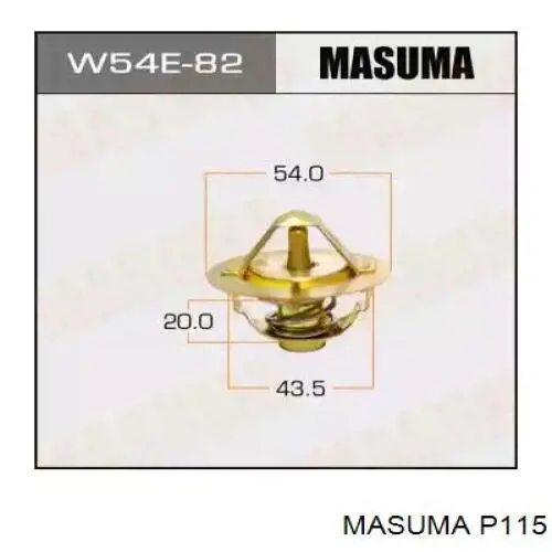 P115 Masuma juntas de la carcasa de el termostato