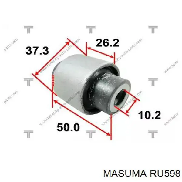  Silentblock de brazo suspensión trasero transversal para Honda HR-V GH