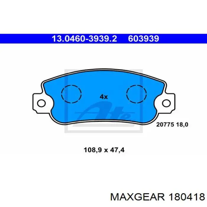 18-0418 Maxgear caja del termostato