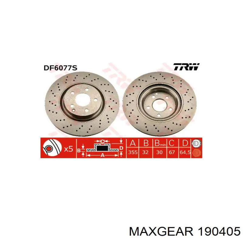 19-0405 Maxgear pastillas de freno traseras