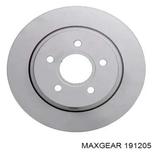 19-1205 Maxgear disco de freno trasero