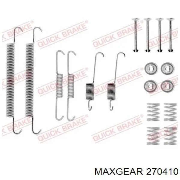  Kit de montaje, zapatas de freno traseras para Citroen Berlingo M