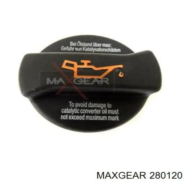 28-0120 Maxgear tapa de tubo de llenado de aceite