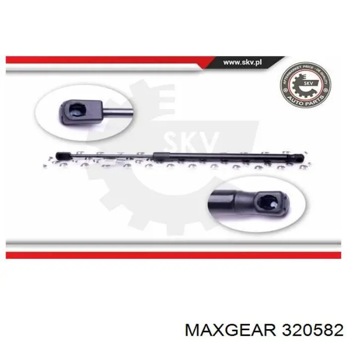 320582 Maxgear cable de freno de mano trasero izquierdo