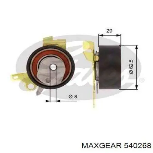 540268 Maxgear rodillo, cadena de distribución