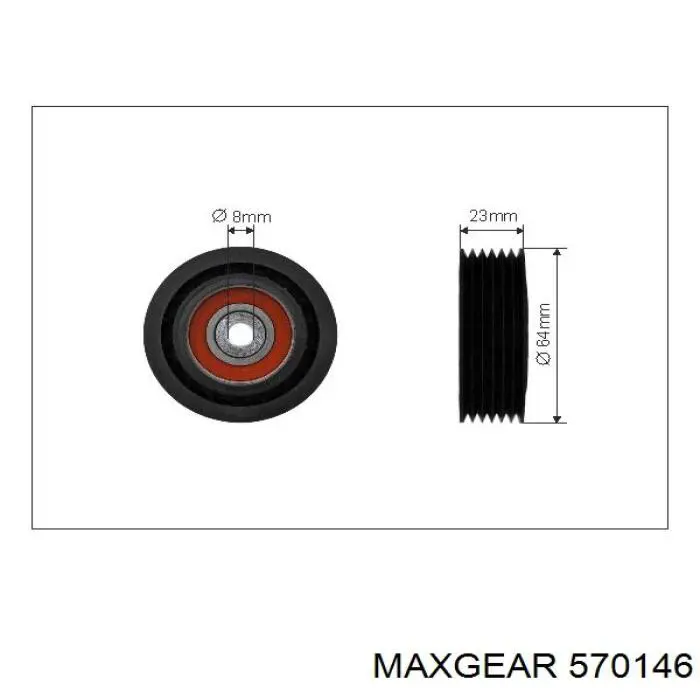 570146 Maxgear motor limpiaparabrisas luna trasera