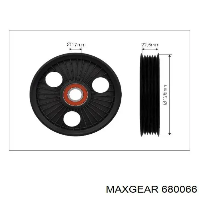 68-0066 Maxgear tubo flexible de aire de sobrealimentación izquierdo