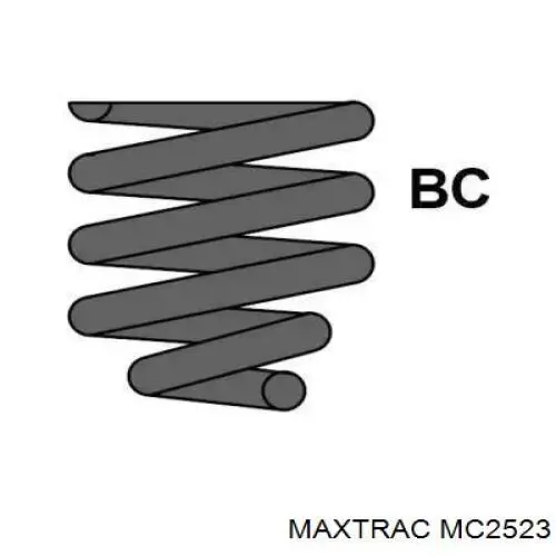 MC2523 Maxtrac muelle de suspensión eje trasero