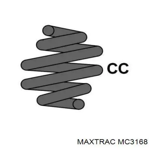 MC3168 Maxtrac muelle de suspensión eje delantero