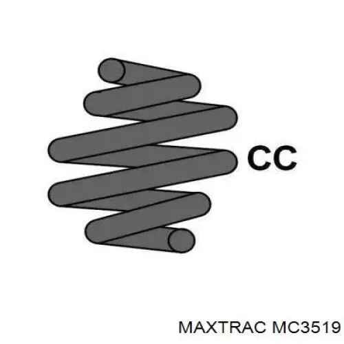 MC3519 Maxtrac muelle de suspensión eje delantero