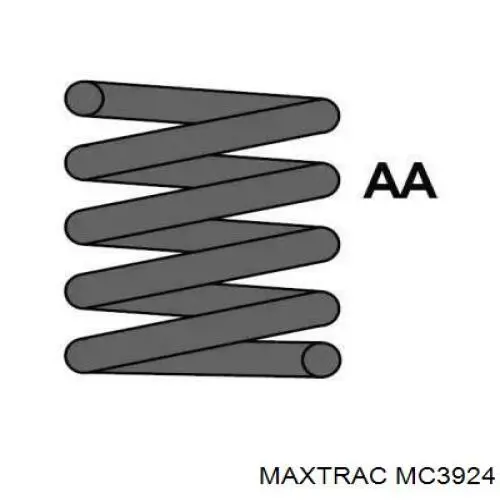 MC3924 Maxtrac muelle de suspensión eje delantero