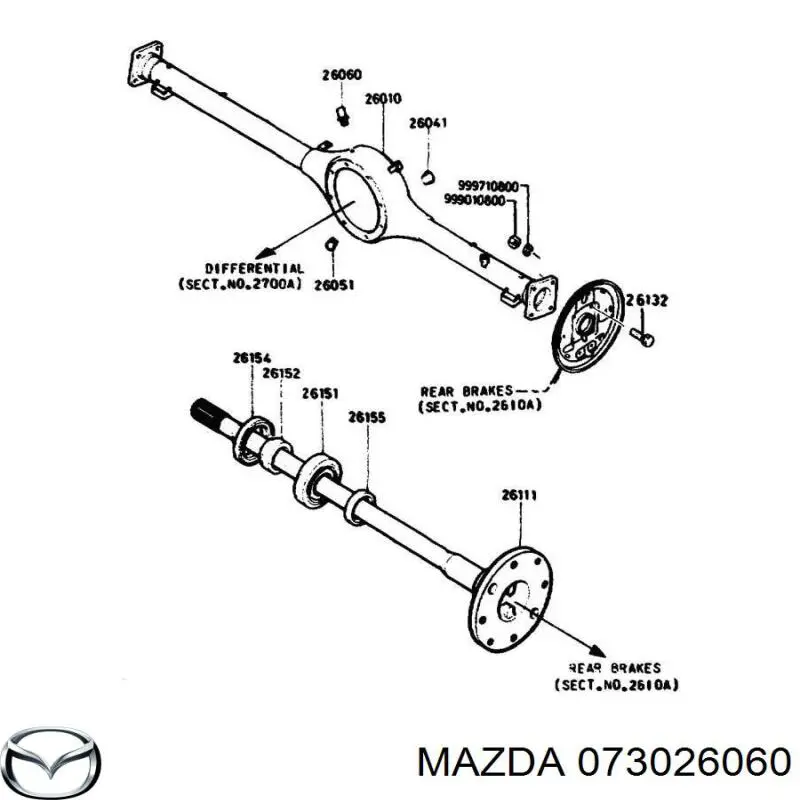  Respiradero de la carcasa del eje trasero para Mazda CX-7 ER