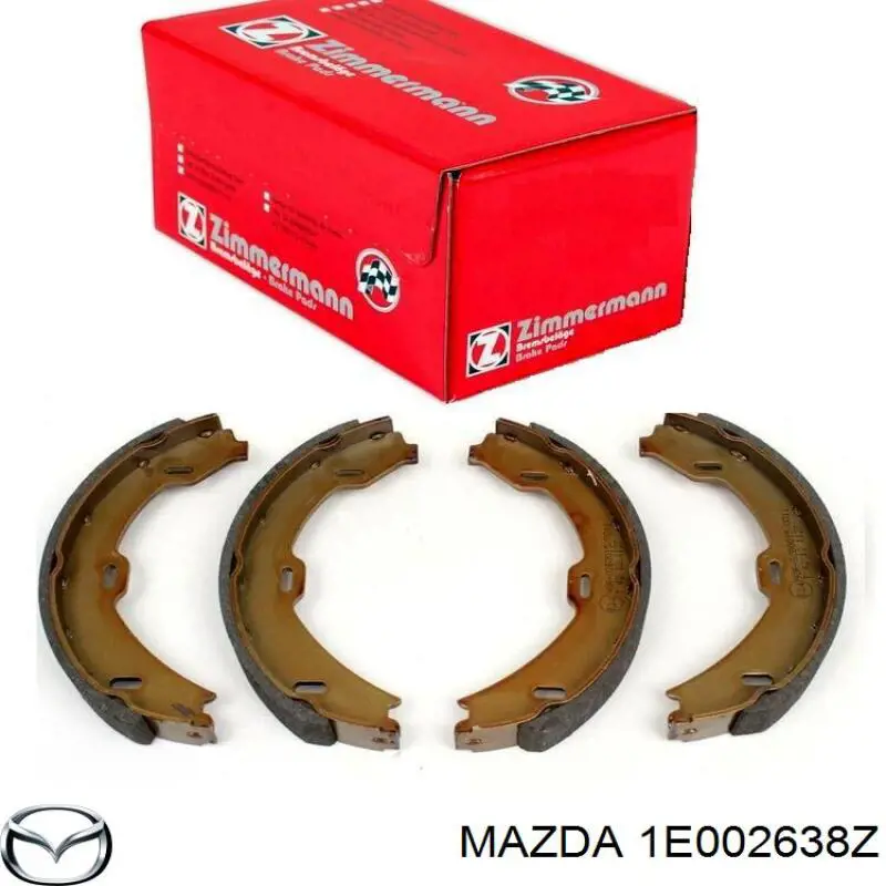 1E002638Z Mazda zapatas de frenos de tambor traseras