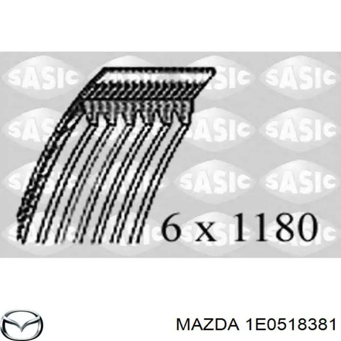 1E0518381 Mazda correa de transmision, juego completo