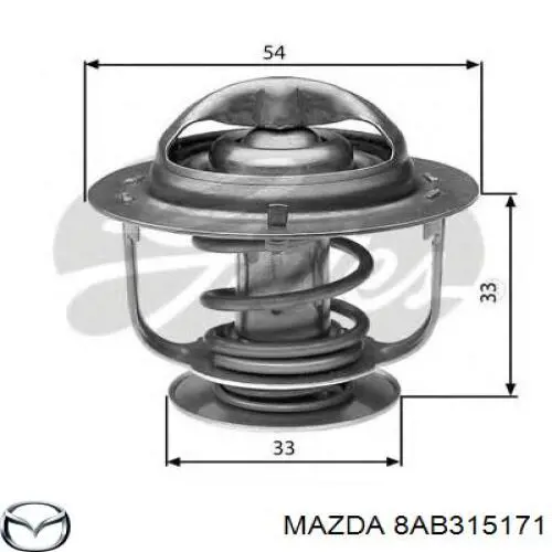 8AB315171 Mazda termostato, refrigerante