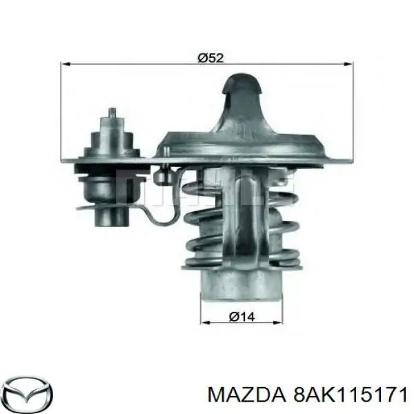 8AK115171 Mazda termostato, refrigerante