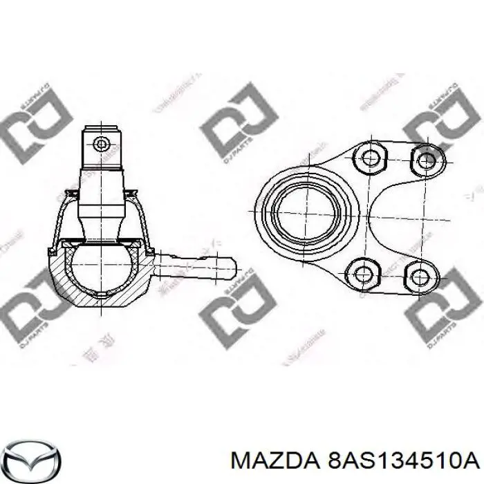 S23134510A Mazda rótula de suspensión inferior