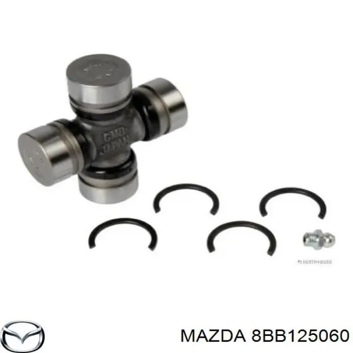 8BB125060 Mazda cruceta de árbol de cardán trasero