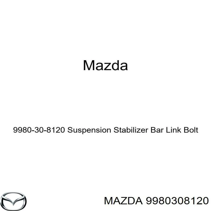 9980308120 Mazda soporte de barra estabilizadora trasera