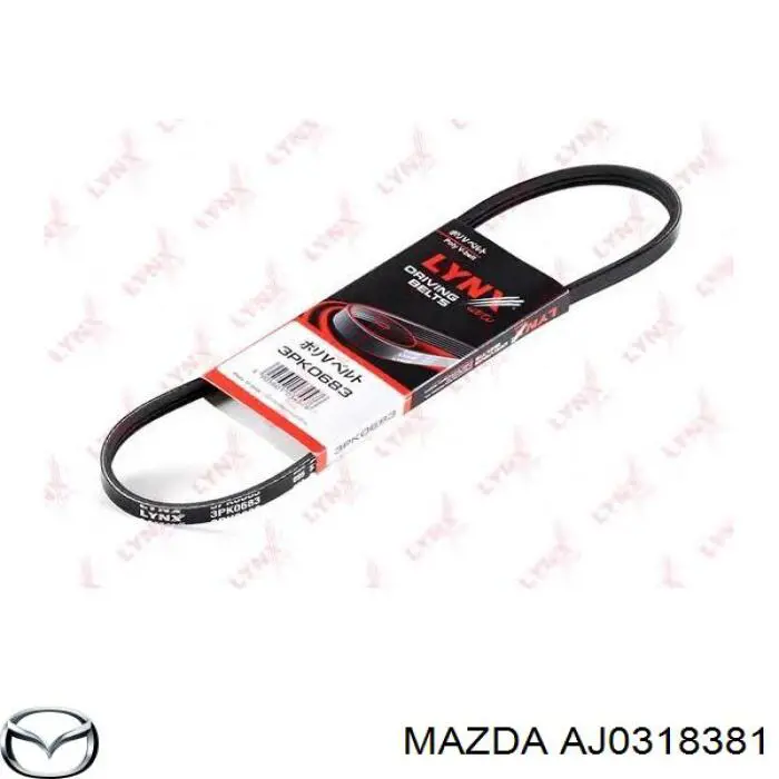 AJ0318381 Mazda correa trapezoidal