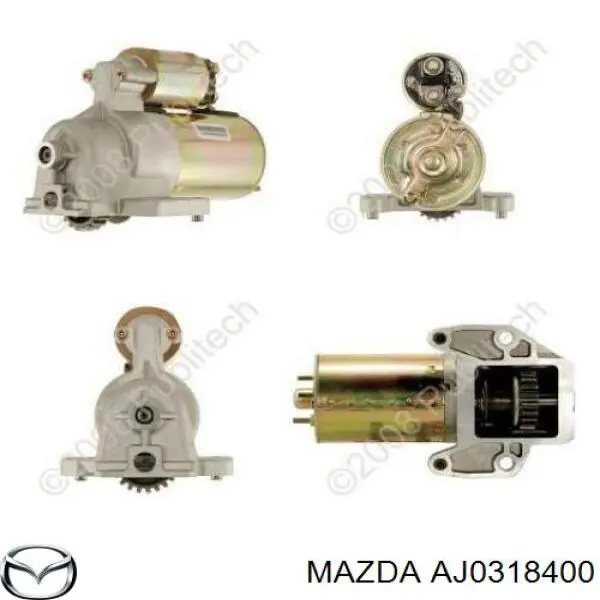 AJ0318400 Mazda motor de arranque