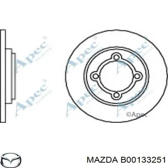 B00133251 Mazda freno de disco delantero