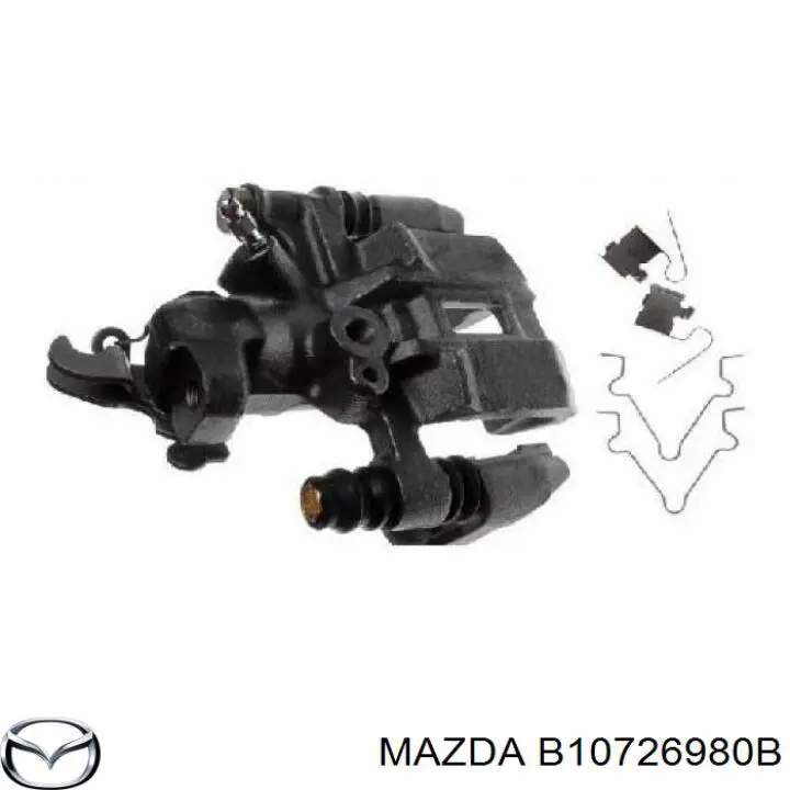 B10726980B Mazda pinza de freno trasero derecho