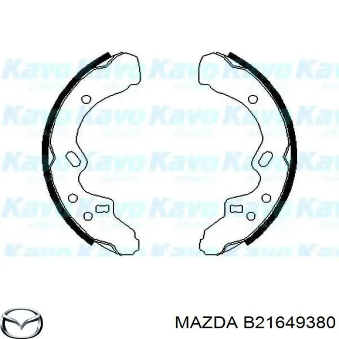 B21649380 Mazda zapatas de frenos de tambor traseras