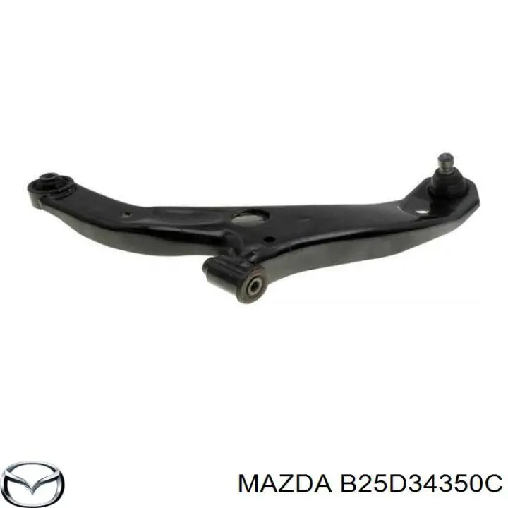 B25D34350C Mazda barra oscilante, suspensión de ruedas delantera, inferior izquierda